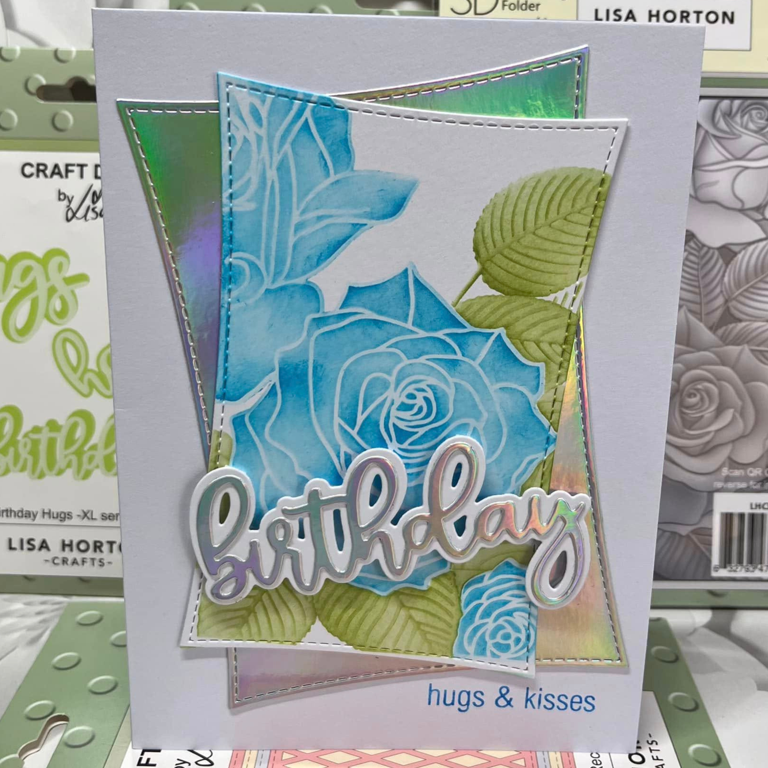 Lisa Horton Crafts English Roses 5" x 7" Layering Stencils