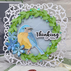 Lisa Horton Crafts Festive Robin A6 Layering Stencils with Die
