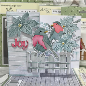 Lisa Horton Crafts Festive Robin A6 Layering Stencils with Die