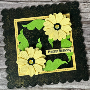 Lisa Horton Crafts Cosmo Flourish Floral Plate Die Set