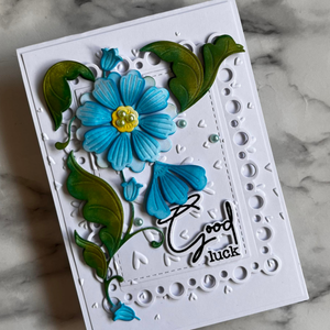 Lisa Horton Crafts Cosmo Flourish Floral Plate Die Set