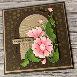 Lisa Horton Crafts Cosmo Flourish Floral Plate Die Set