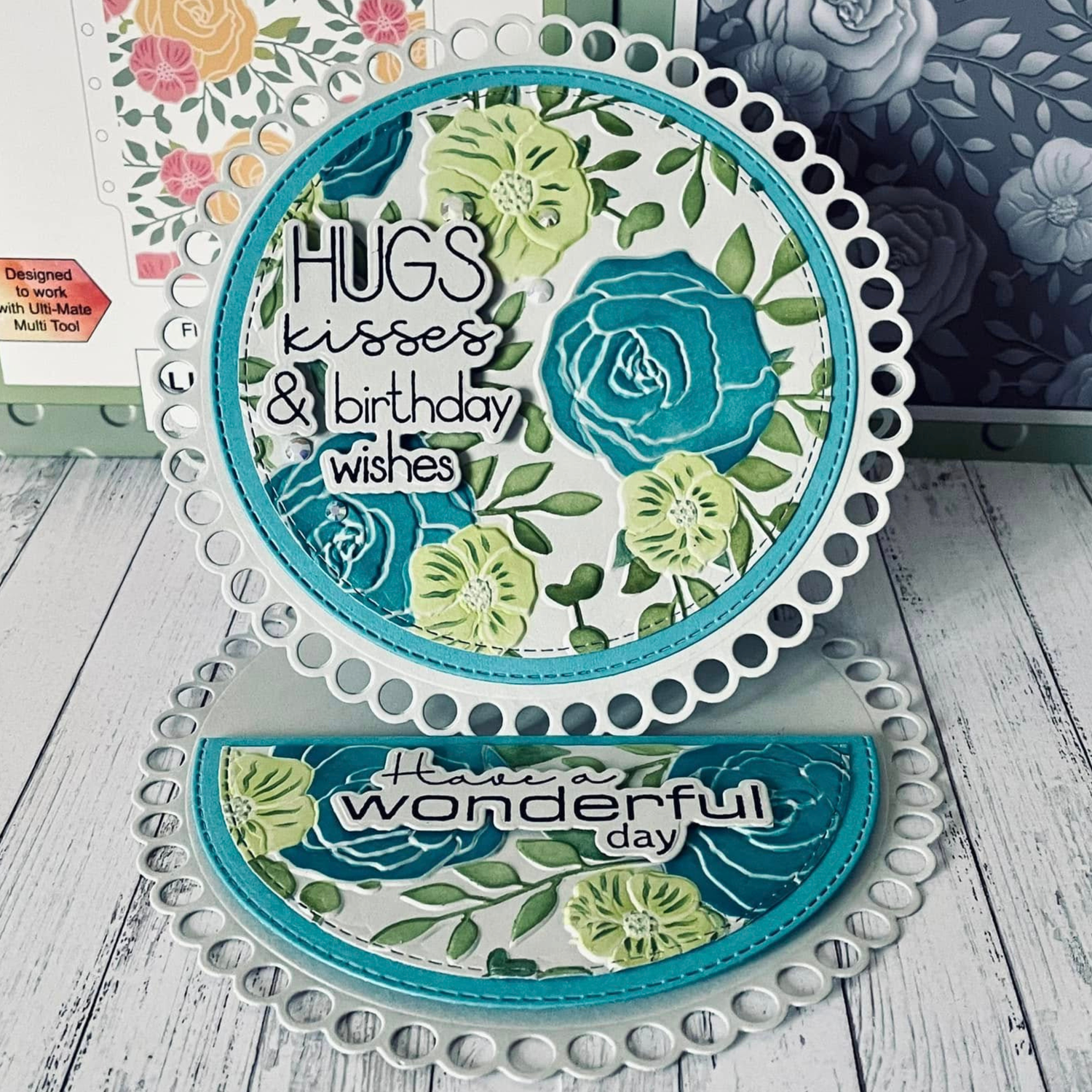 Lisa Horton Crafts Floribunda Background 5" x 7" Layering Stencils