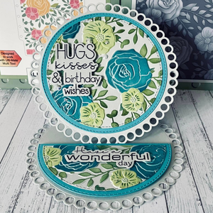 Lisa Horton Crafts Floribunda Background 5" x 7" Layering Stencils