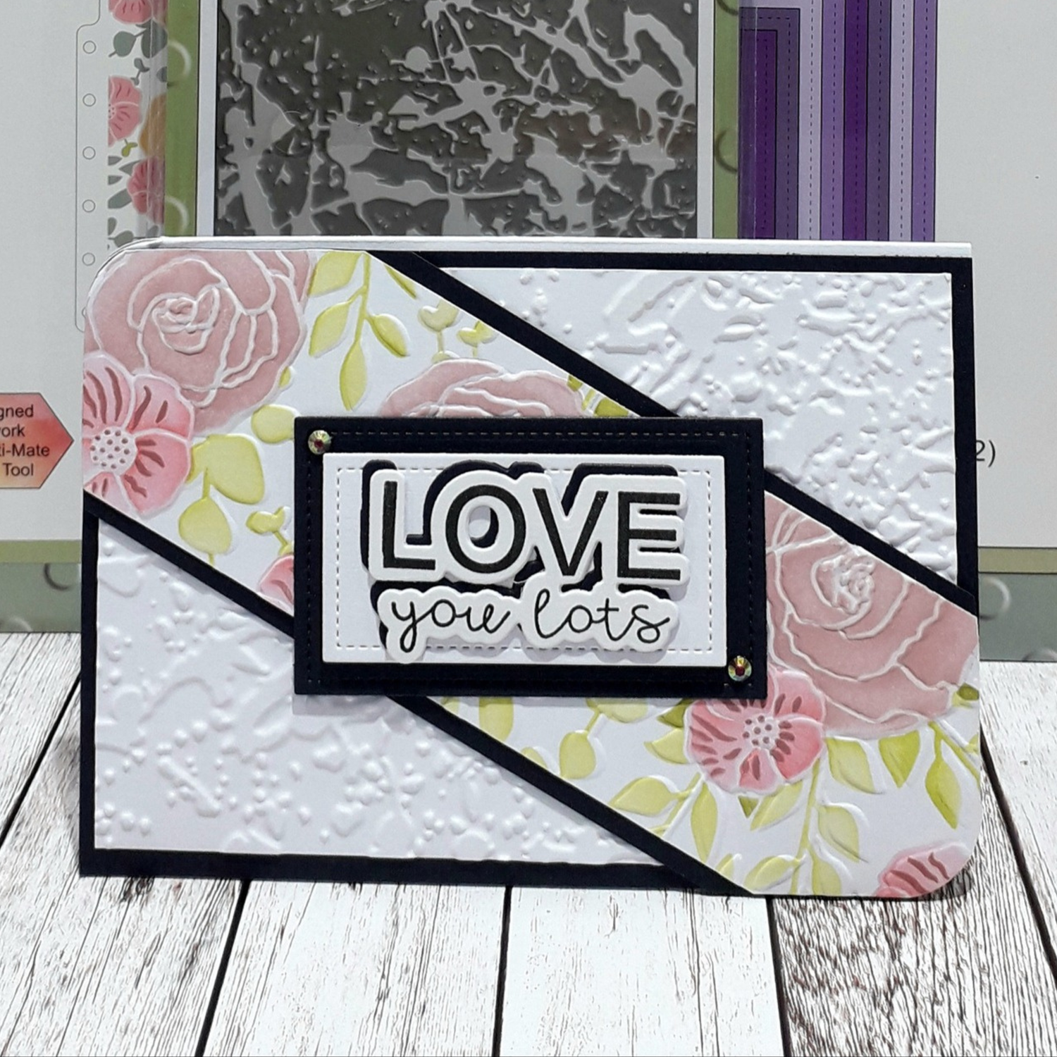 Lisa Horton Crafts Floribunda Background 5" x 7" Layering Stencils