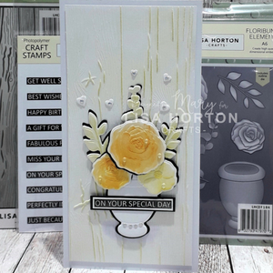 Lisa Horton Crafts Floribunda Elements A6 Layering Stencils