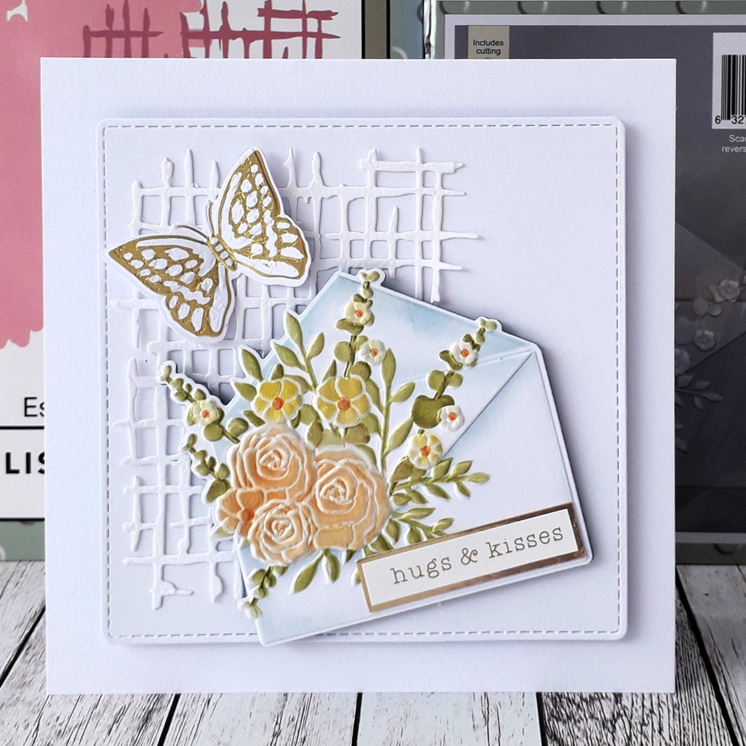 Lisa Horton Crafts Floribunda Petal Envelope A6 Layering Stencils