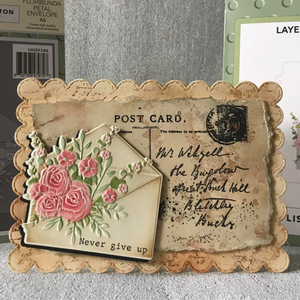 Lisa Horton Crafts Floribunda Petal Envelope A6 Layering Stencils