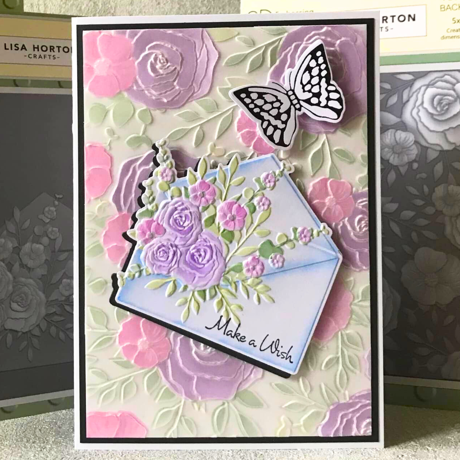 Lisa Horton Crafts Floribunda Petal Envelope A6 Layering Stencils