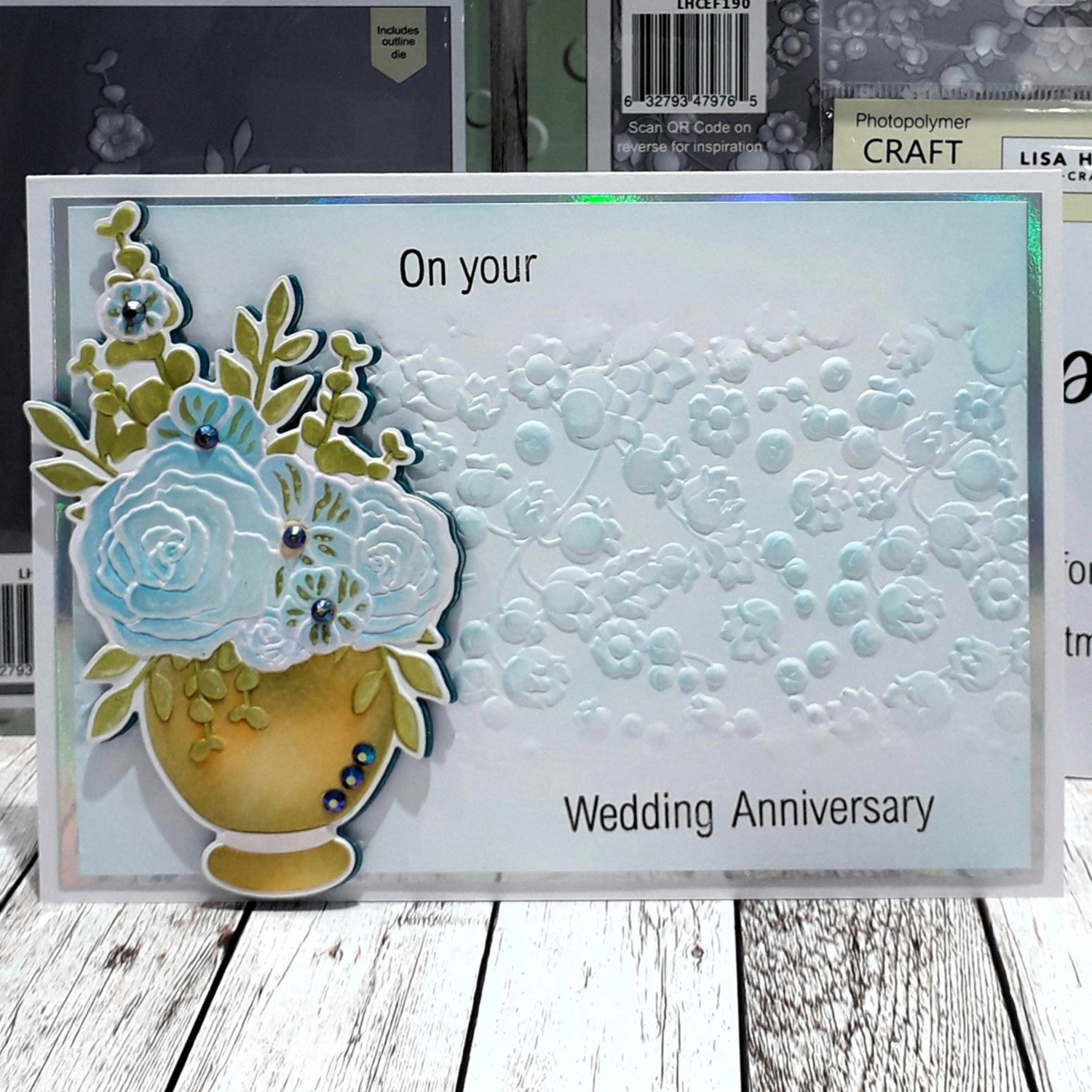 Lisa Horton Crafts Floribunda Vase A6 Layering Stencils