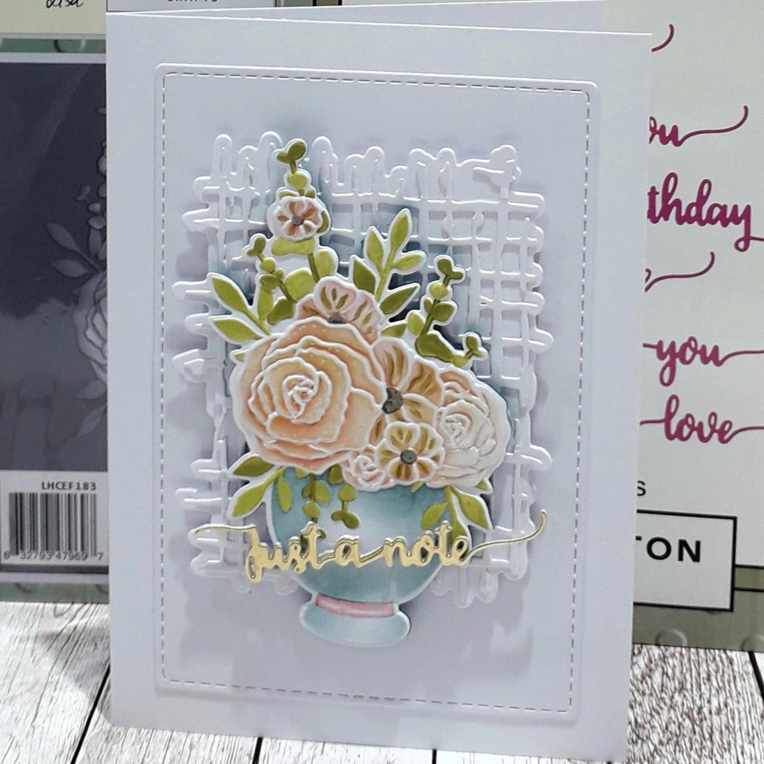 Lisa Horton Crafts Floribunda Vase A6 Layering Stencils