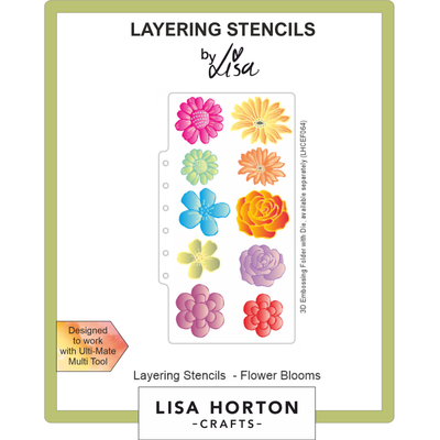 Lisa Horton Crafts Flower Blooms DL Layering Stencils