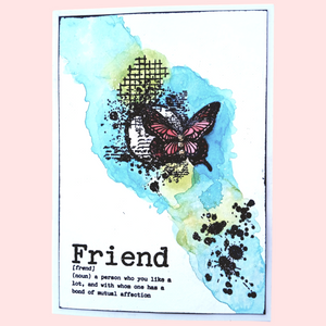 Muse & Maker Fluttered Lines DL Clear Stamp Set