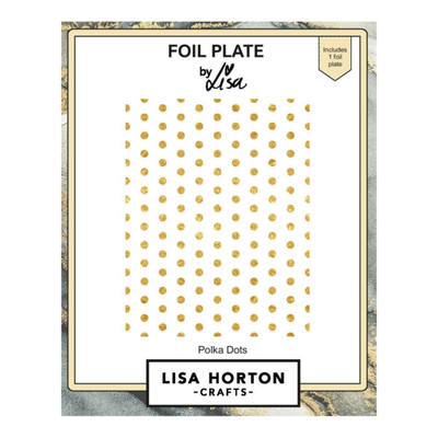 Lisa Horton Crafts Polka Dots Foil Plate