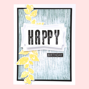 Muse & Maker Worn and Typed A5 Clear Stamp Set