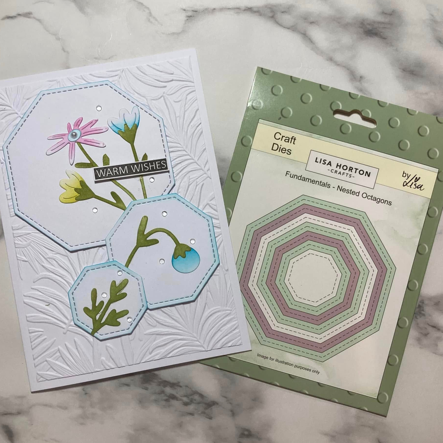 Lisa Horton Crafts Fundamentals Die Set - Nested Octagon (7 Dies)