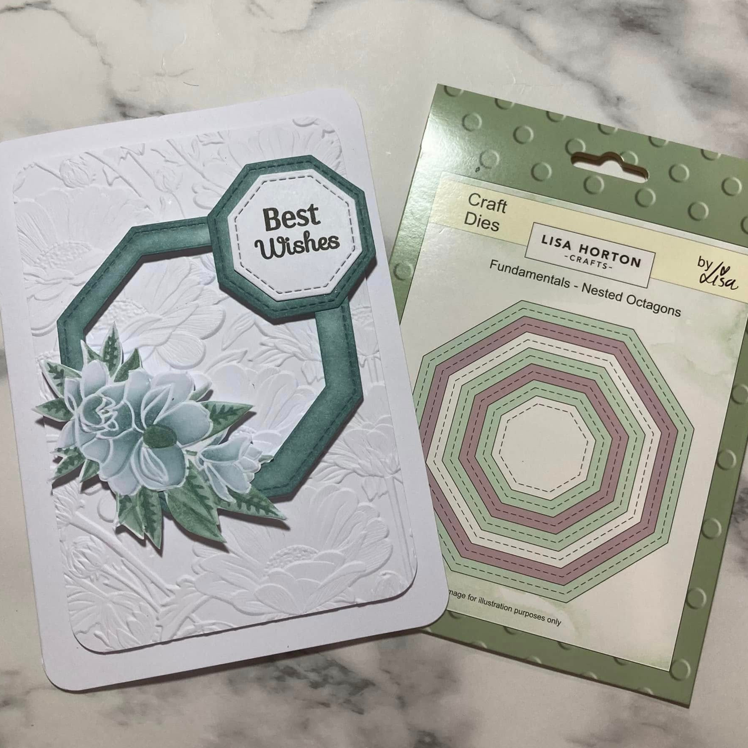 Lisa Horton Crafts Fundamentals Die Set - Nested Octagon (7 Dies)