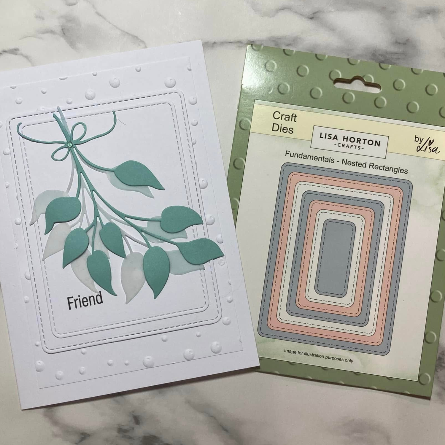 Lisa Horton Crafts Fundamentals Die Set - Nested Rectangles (7 Dies)