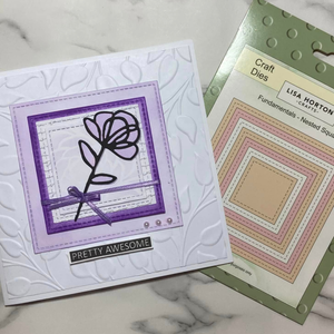 Lisa Horton Crafts Fundamentals Die Set - Nested Squares (7 Dies)