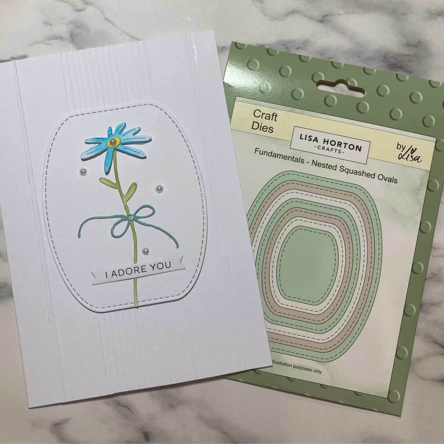 Lisa Horton Crafts Fundamentals Die Set - Nested Squashed Oval (7 Dies)