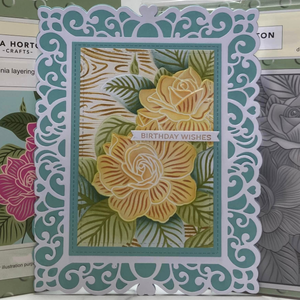 Lisa Horton Crafts Gardenia 6" x 6" 3D Embossing Folder