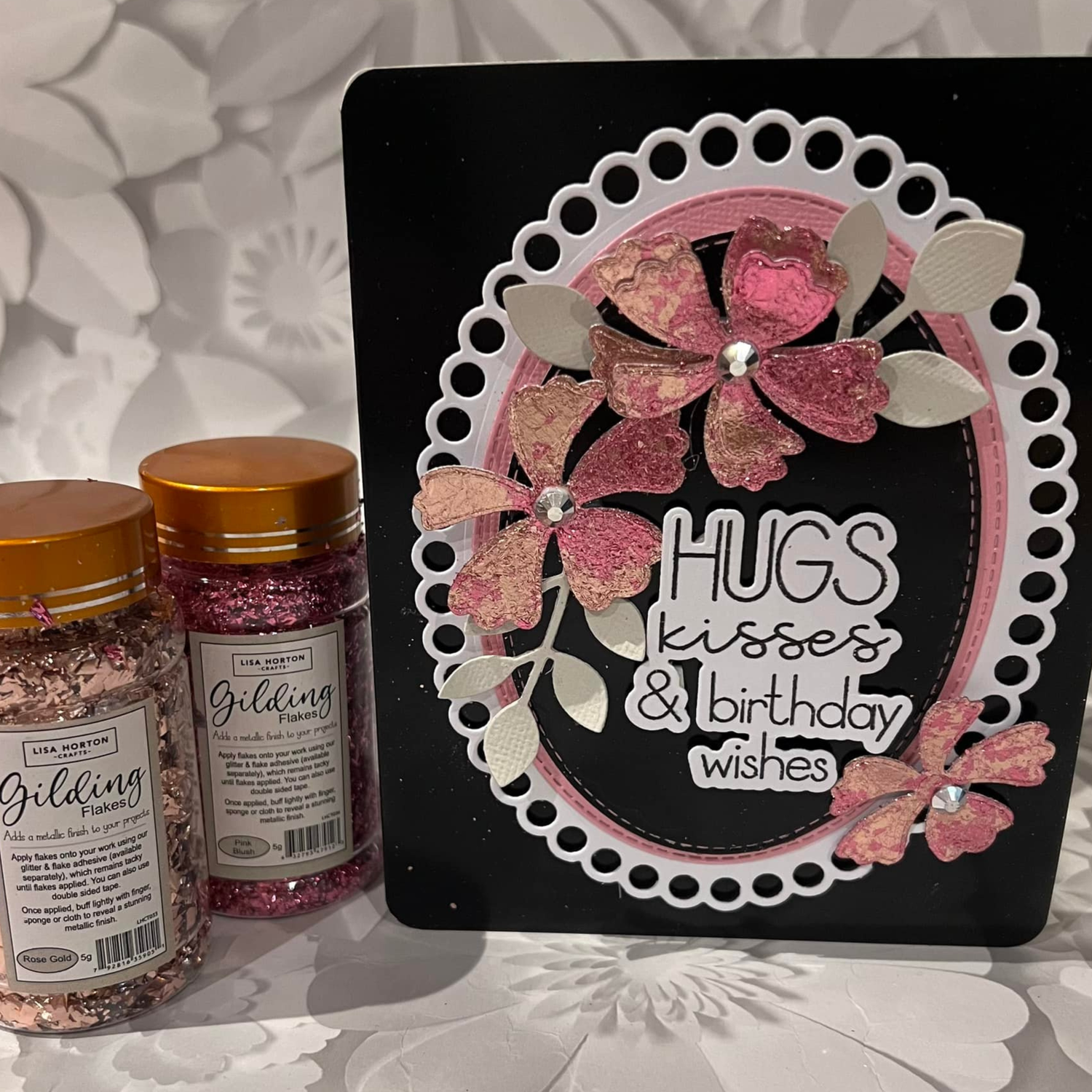 Lisa Horton Crafts Gilding Flakes - Rose Gold