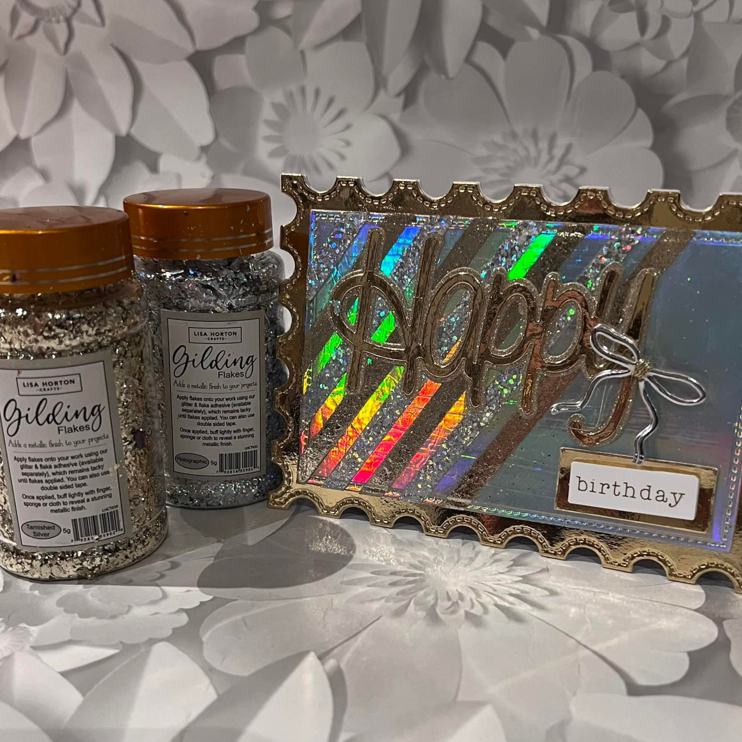 Gilding Flakes - Tarnished Silver