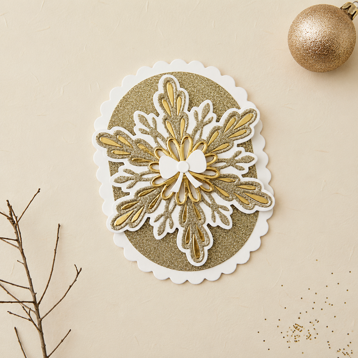 Spellbinders x Lisa Horton Crafts Layered Snowflakes Etched Dies