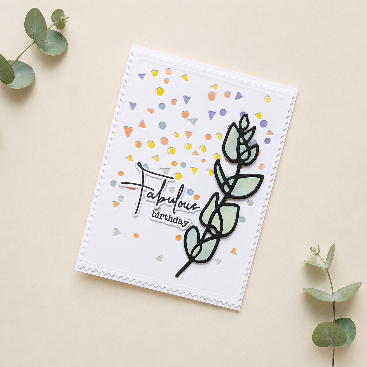Scribbled Leaves Die Set – 6 Dies