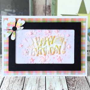 Lisa Horton Crafts Happy Birthday A6 Layering Stencils