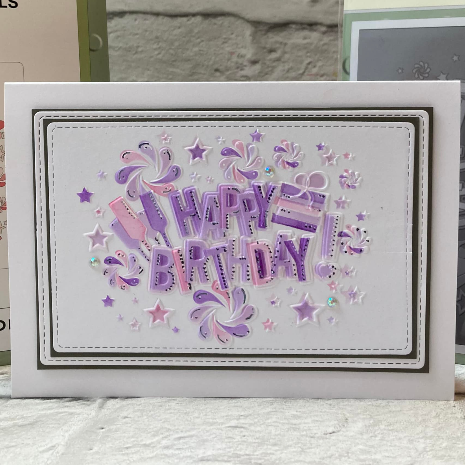 Lisa Horton Crafts Happy Birthday A6 Layering Stencils