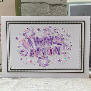 Lisa Horton Crafts Happy Birthday A6 Layering Stencils