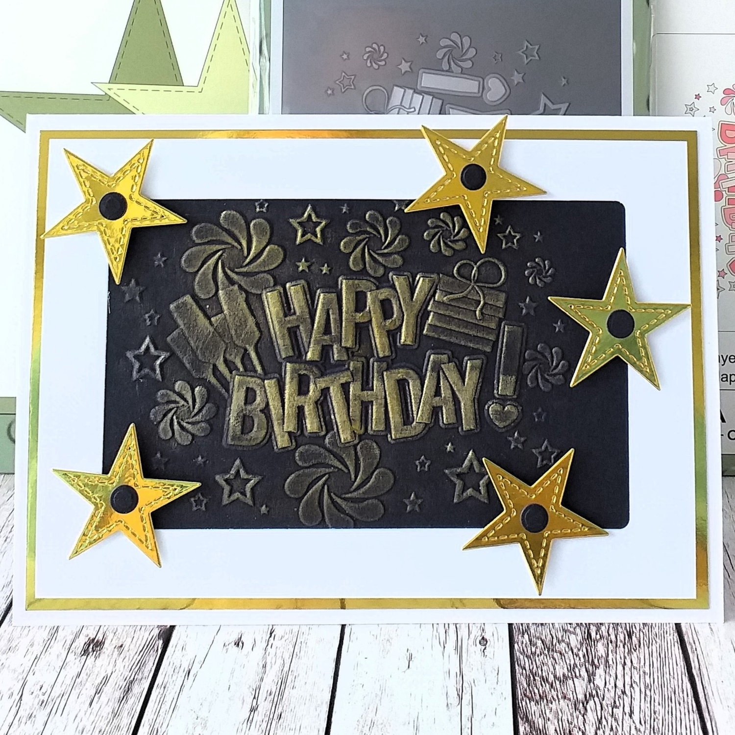 Lisa Horton Crafts Happy Birthday A6 Layering Stencils