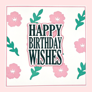 Panel Pairs Stamps and Dies - Birthday Thanks