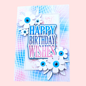Panel Pairs Stamps and Dies - Birthday Thanks