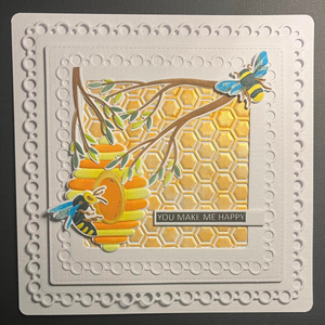 Honeycomb Background 5” x 7” 3D Embossing Folder