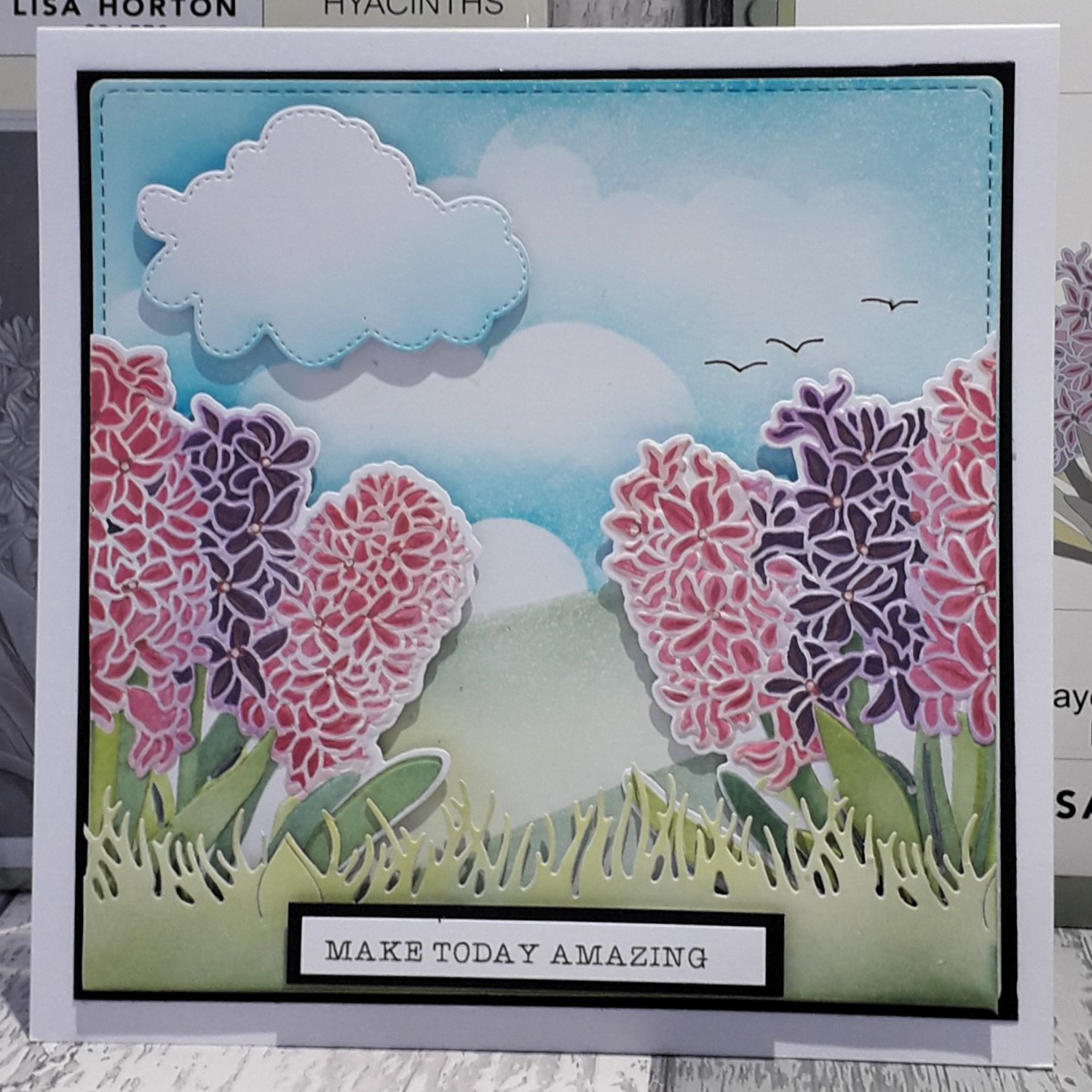 Lisa Horton Crafts Hyacinths 6" x 6" Layering Stencils