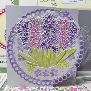 Lisa Horton Crafts Hyacinths 6" x 6" Layering Stencils