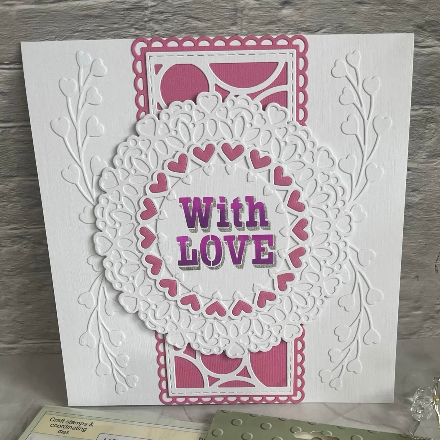 Leafy Butterfly Frame and Just A Heart Die Sets