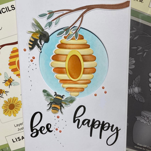 Lisa Horton Crafts Just Bee-cause 5" x 7" 3D Embossing Folder with Die