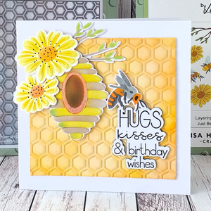 Lisa Horton Crafts Just Bee-cause 5" x 7" 3D Embossing Folder with Die