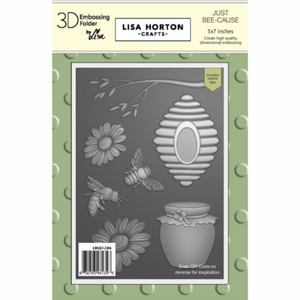 Lisa Horton Crafts Just Bee-cause 5" x 7" 3D Embossing Folder with Die