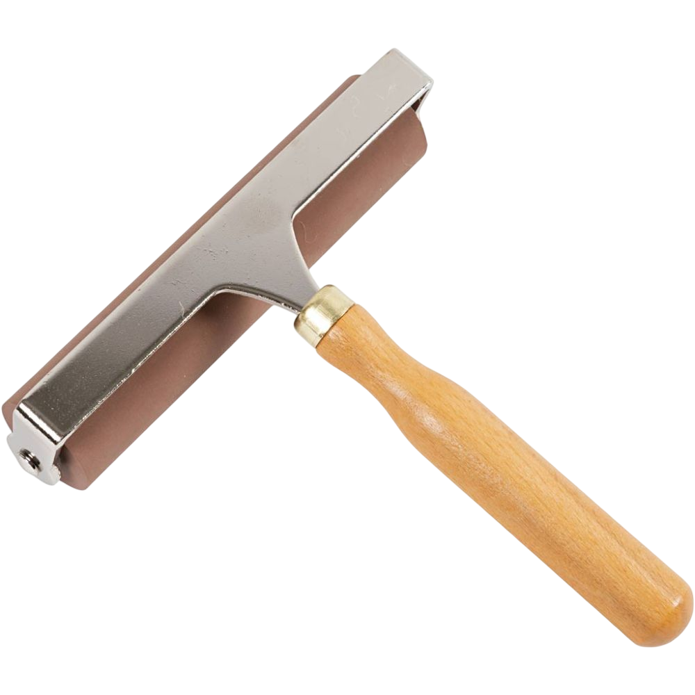 Rubber Lino Roller for Printmaking & Papercrafting - Small