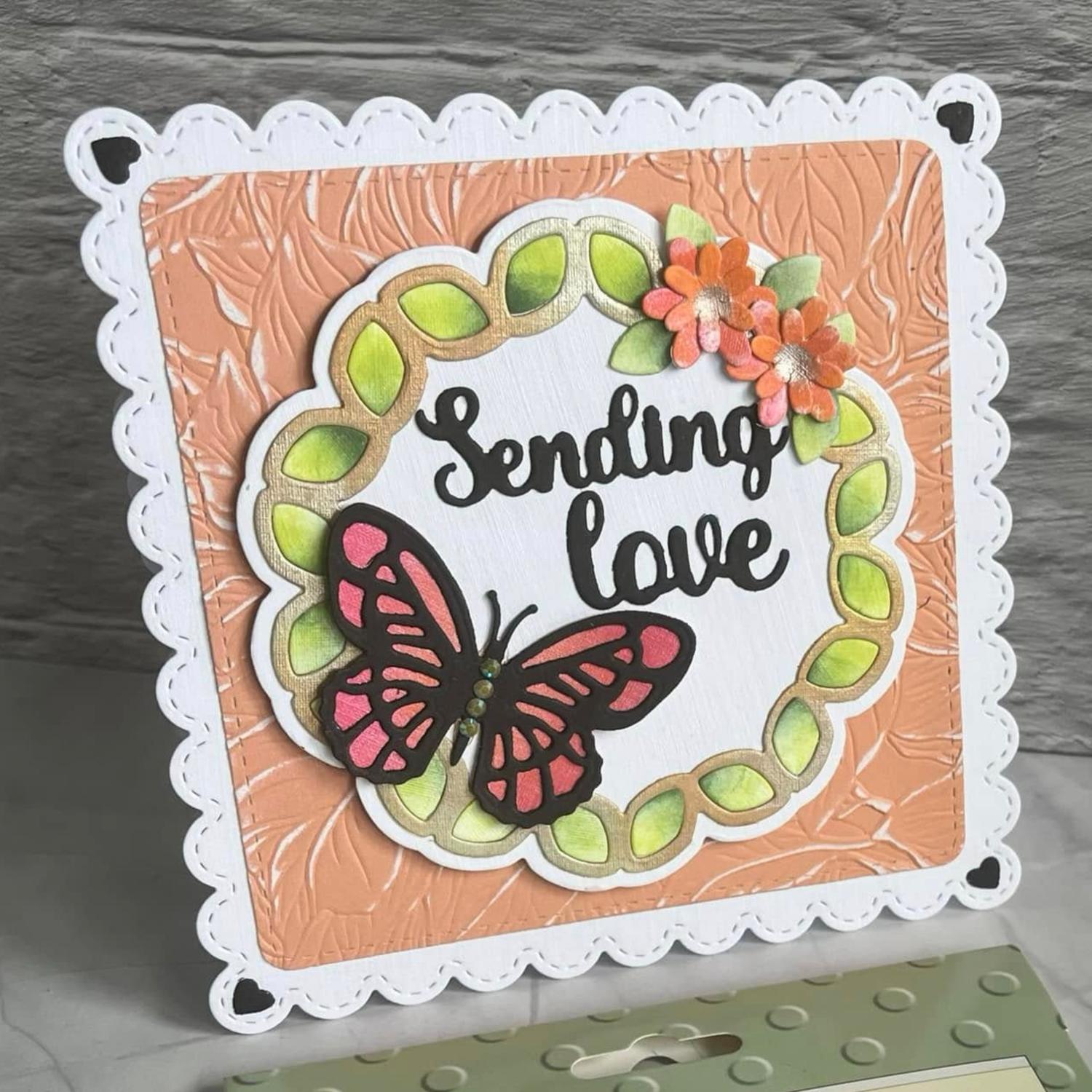 Leafy Butterfly Frame and Just A Heart Die Sets