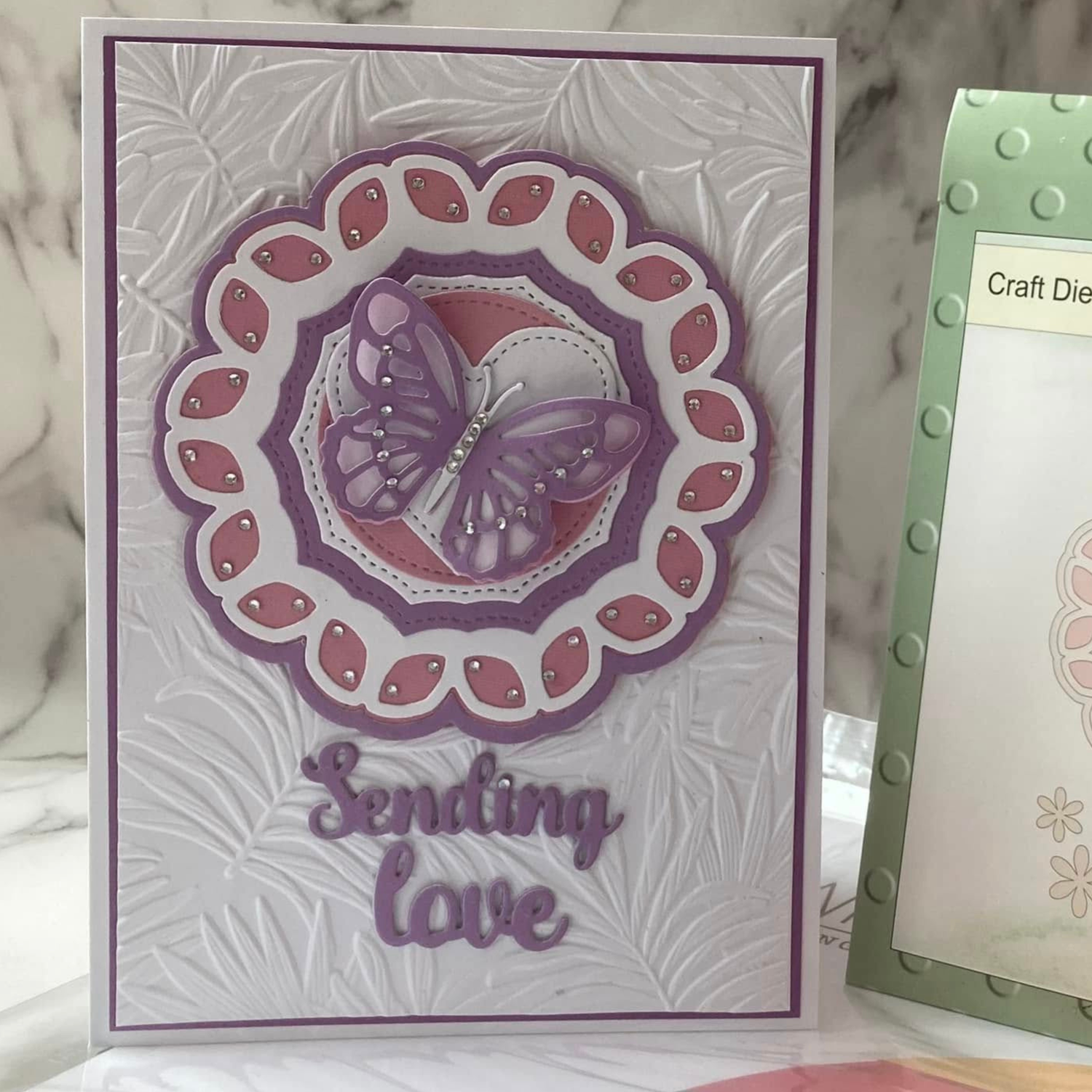 Leafy Butterfly Frame and Just A Heart Die Sets