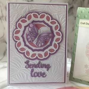 Leafy Butterfly Frame and Just A Heart Die Sets
