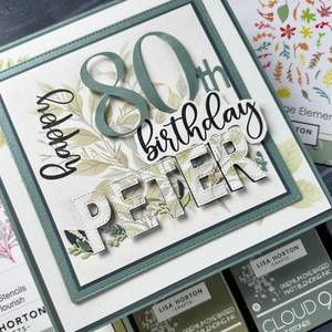 Lisa Horton Crafts Leafy Flourish 6" x 6" Layering Stencils