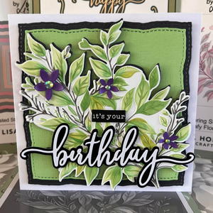 Lisa Horton Crafts Leafy Flourish 6" x 6" Layering Stencils