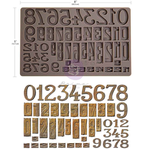 Finnabair Letterpress Numbers 5