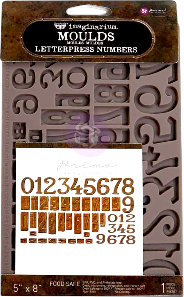 Finnabair Letterpress Numbers 5